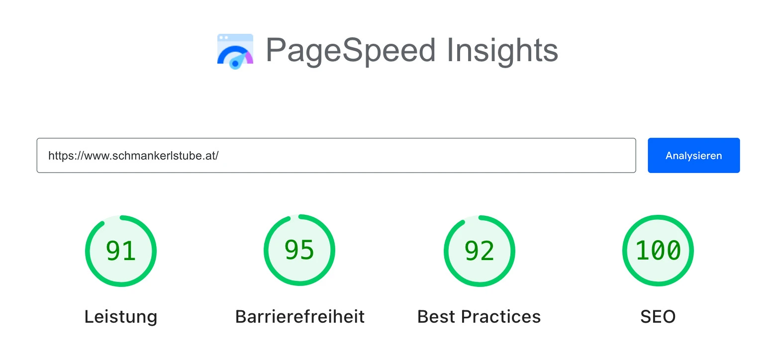 Page-Speed-und-Barrierefreiheit-Ergebnis-Schmankerlstube-Graz