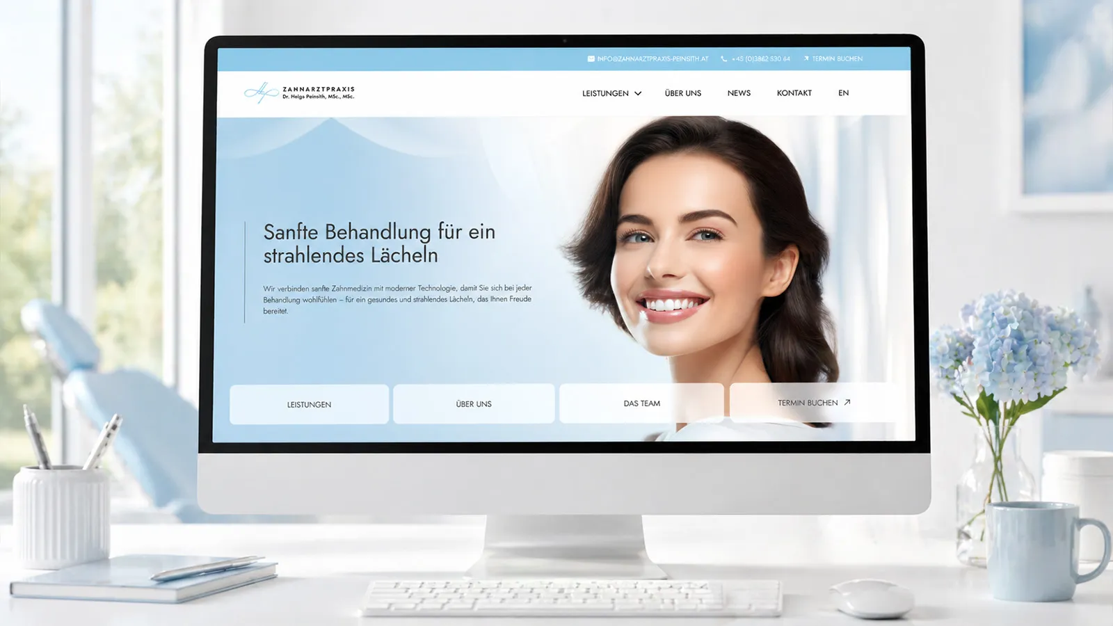 Dr-Peinsith-Website-Showcase, Webdesign für Ärzte und Zahnärzte