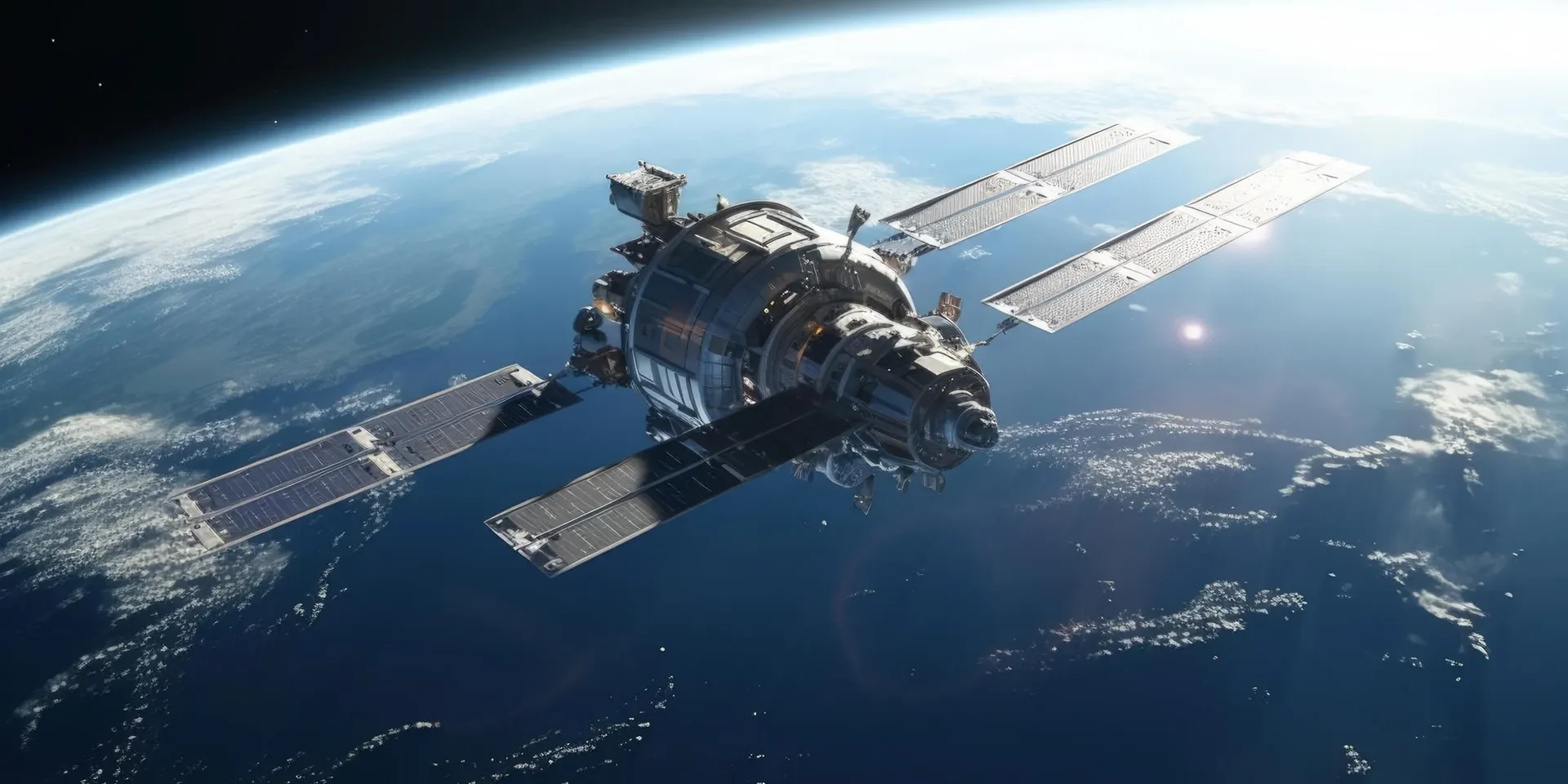 Satellit im All