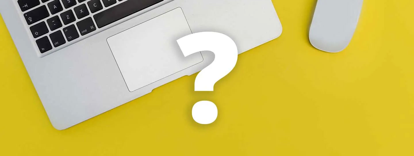Fragezeichen für Webdesign Fragen