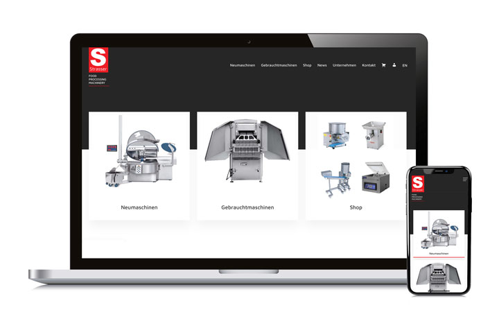 Webdesign-Projekt aus Salzburg: Strasser – Food Processing Machinery