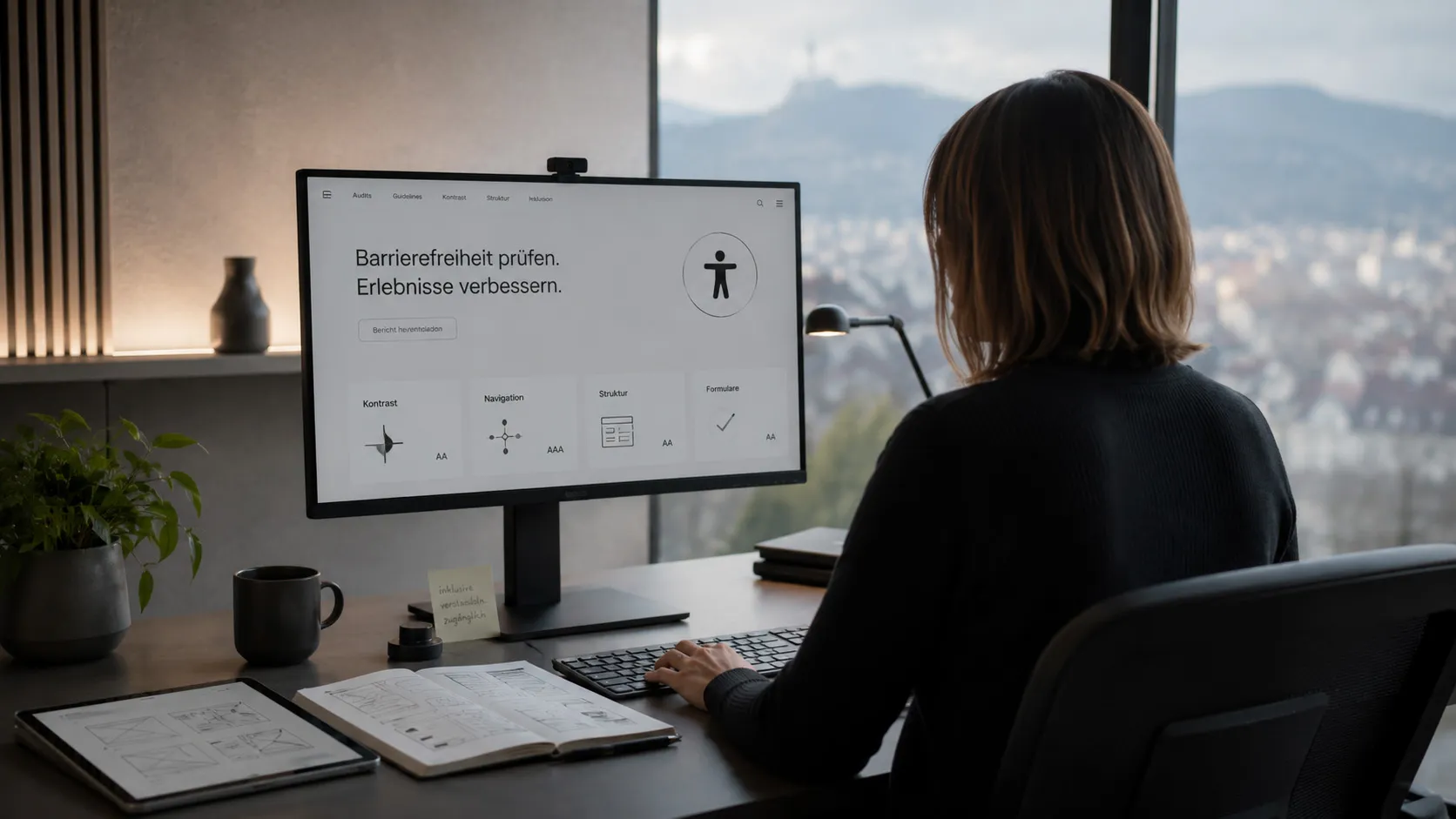 Planung einer barrierefreien Website durch bitSTUDIOS mit Fokus auf Design, Technik und Nutzerführung.