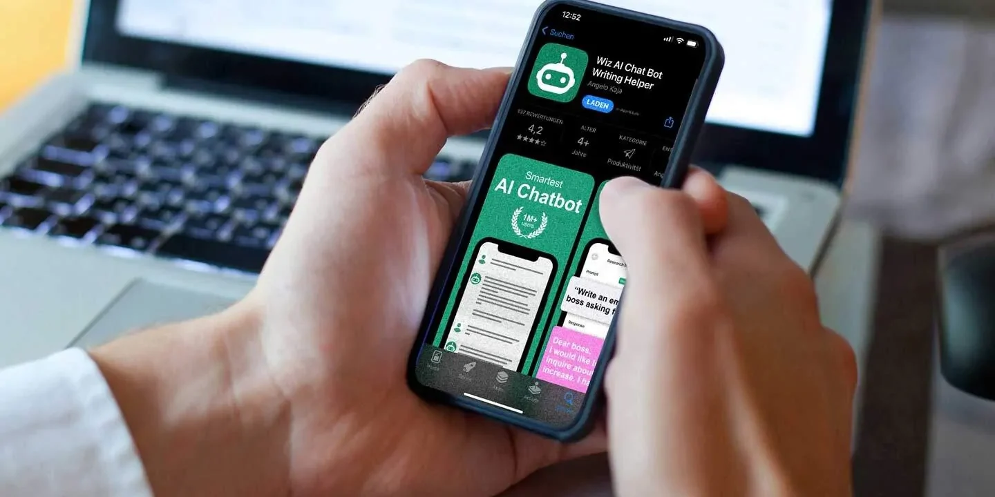 iPhone mit Chat GPT App